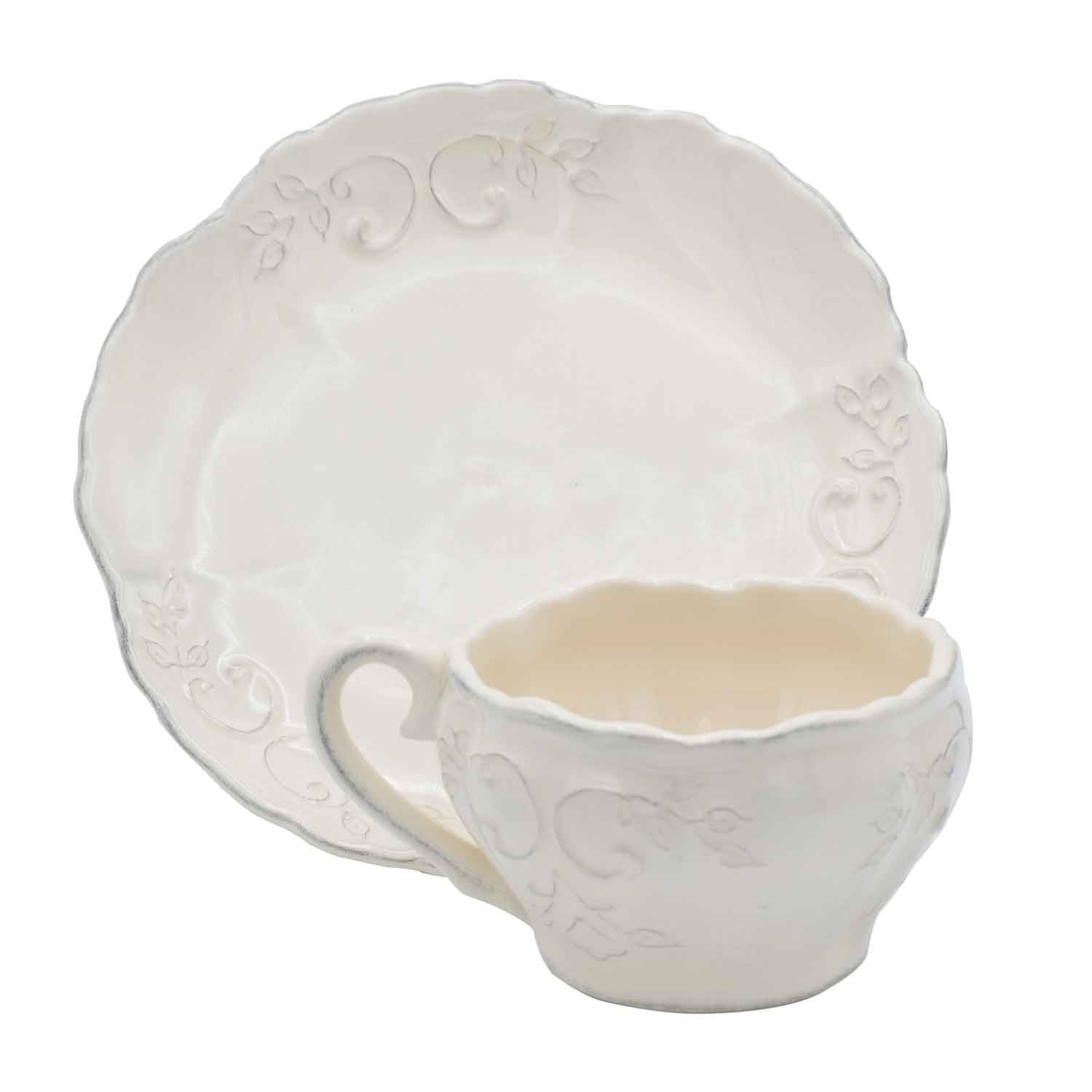 Vanilia Kerámia Romantik natúr csipkés