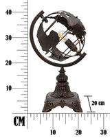 Globe antik bronz asztali lámpa földgömb dizájnnal – vintage stílus Mauro Ferretti