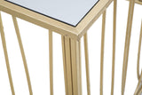 Esmée arany design konzolasztal tükrös asztallappal 120 cm Konzolasztal Mauro Ferretti