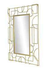 Glamour arany keretes nagy fali tükör 120 cm Fali tükör Mauro Ferretti
