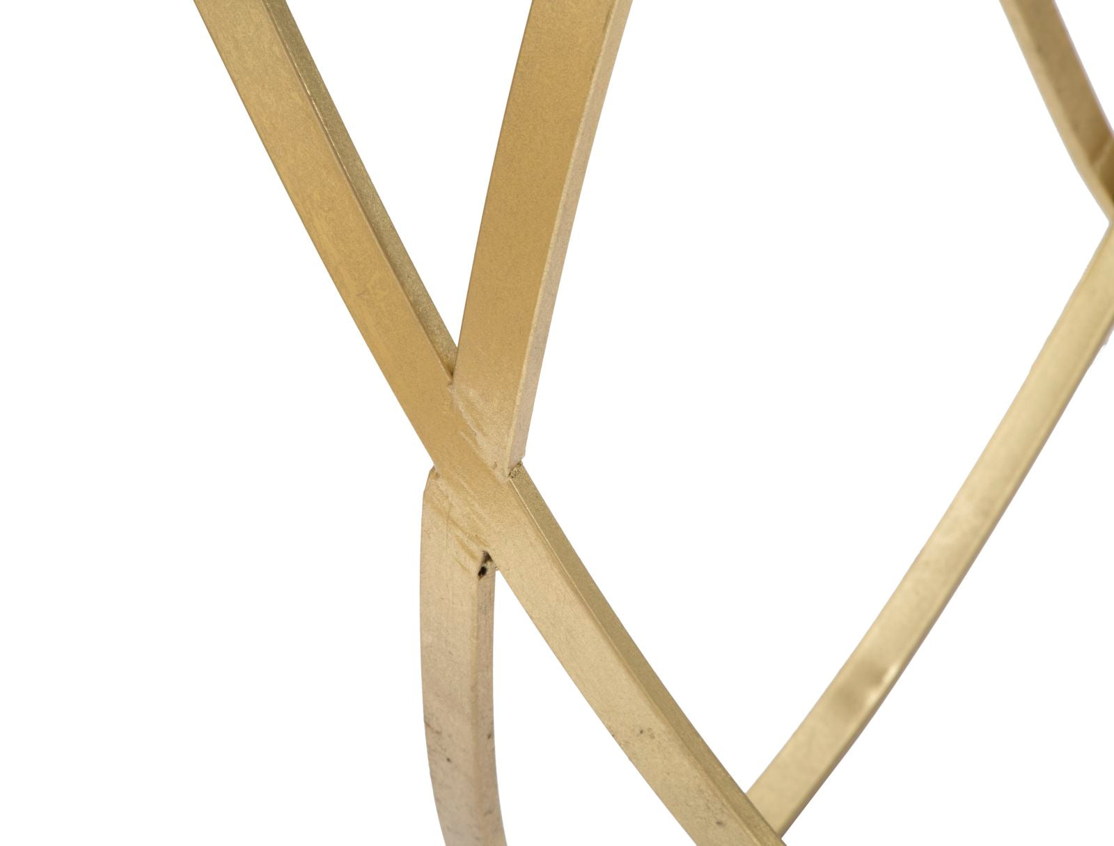 Arany design konzolasztal fekete üveglappal 120 cm Konzolasztal Mauro Ferretti