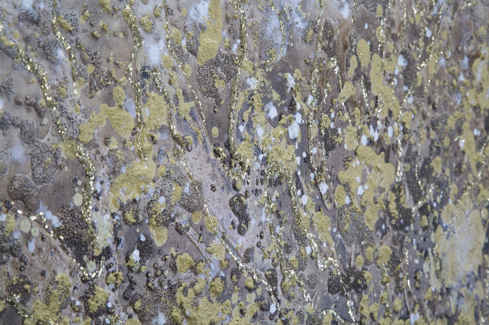 Kézzel Festett Modern Falikép – Arany Fa Motívummal, Vászonkép 180×60 cm Falikép Mauro Ferretti