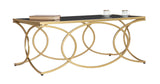 Jewel arany színű design dohányzóasztal 110 cm Asztal Mauro Ferretti