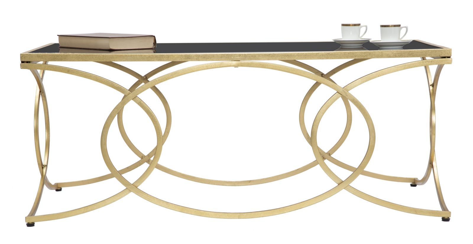 Jewel arany színű design dohányzóasztal 110 cm Asztal Mauro Ferretti