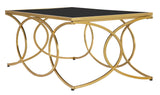 Jewel arany színű design dohányzóasztal 110 cm Asztal Mauro Ferretti