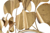 Glamour arany keretes kerek fali tükör 81 cm Leaves Fali tükör Mauro Ferretti