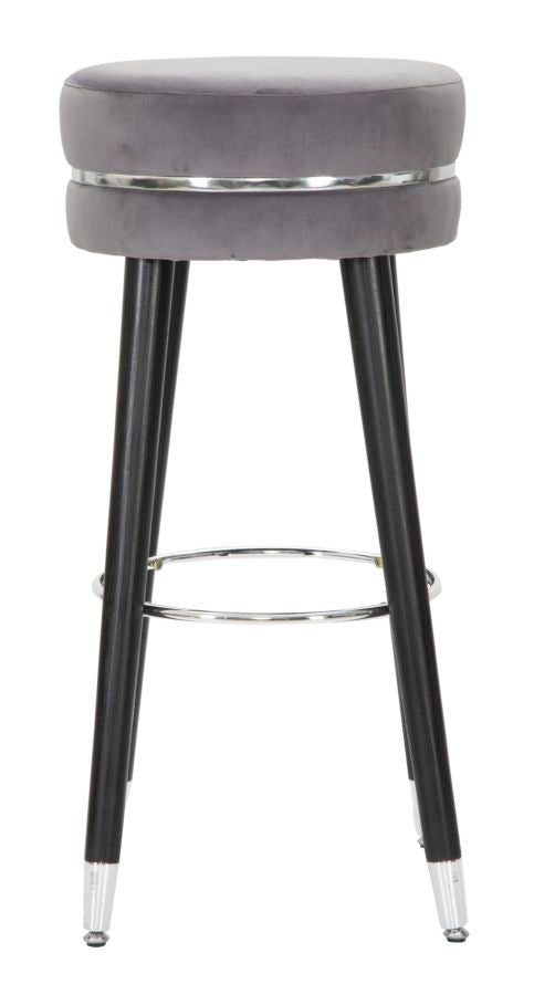 Starlet modern bárszék fekete bársony szürke ülőrésszel Bárszék Mauro Ferretti