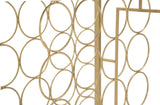 Golden Sun arany színű design konzolasztal palacktartóval Konzolasztal Mauro Ferretti