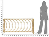 Lilou arany színű design konzolasztal 160 cm Konzolasztal Mauro Ferretti