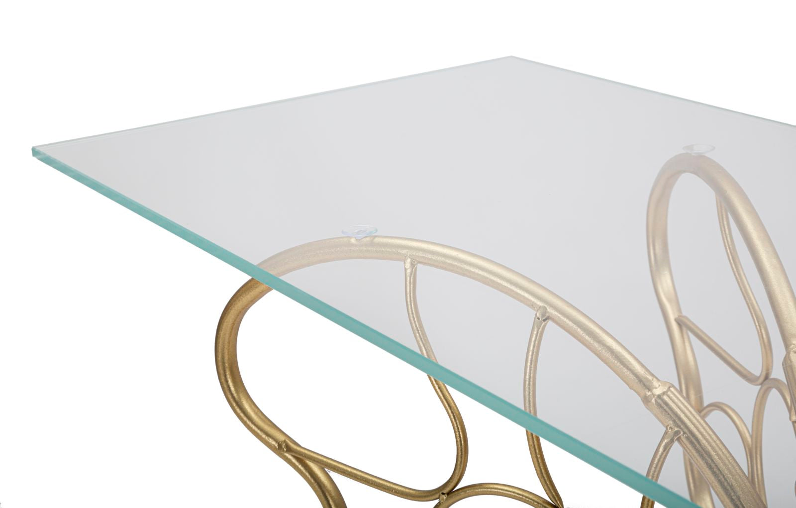 Pearl pillangó arany színű design konzolasztal 110 cm Konzolasztal Mauro Ferretti