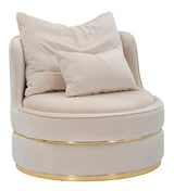 Solange Modern design fotel arany lábazattal Fotel Mauro Ferretti