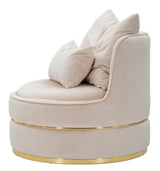 Solange Modern design fotel arany lábazattal Fotel Mauro Ferretti