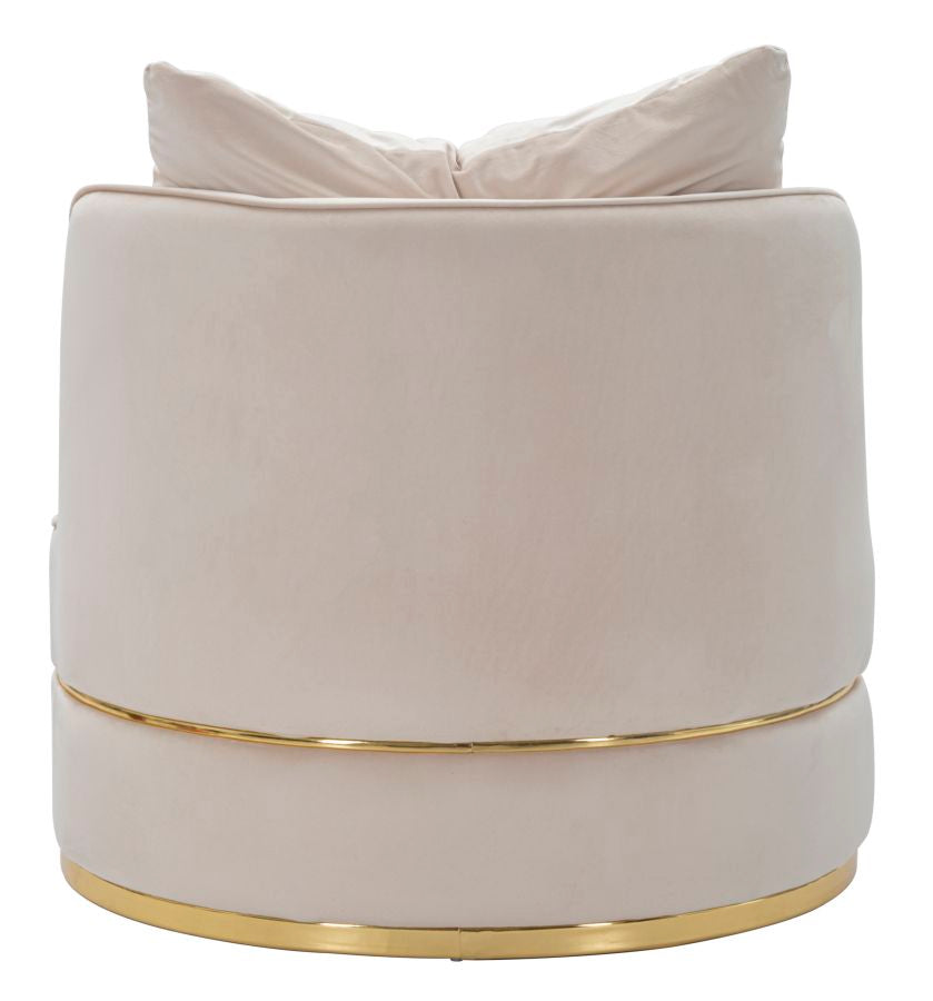 Solange Modern design fotel arany lábazattal Fotel Mauro Ferretti