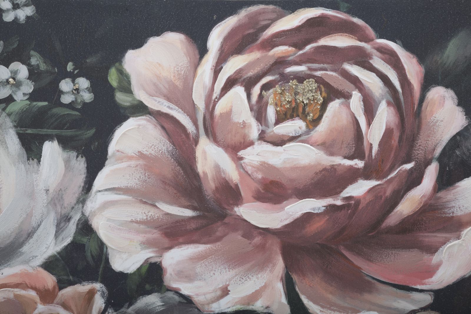 Virágos Falikép Peónia Motívummal – Elegáns Vászonkép 120×60 cm Falikép Mauro Ferretti