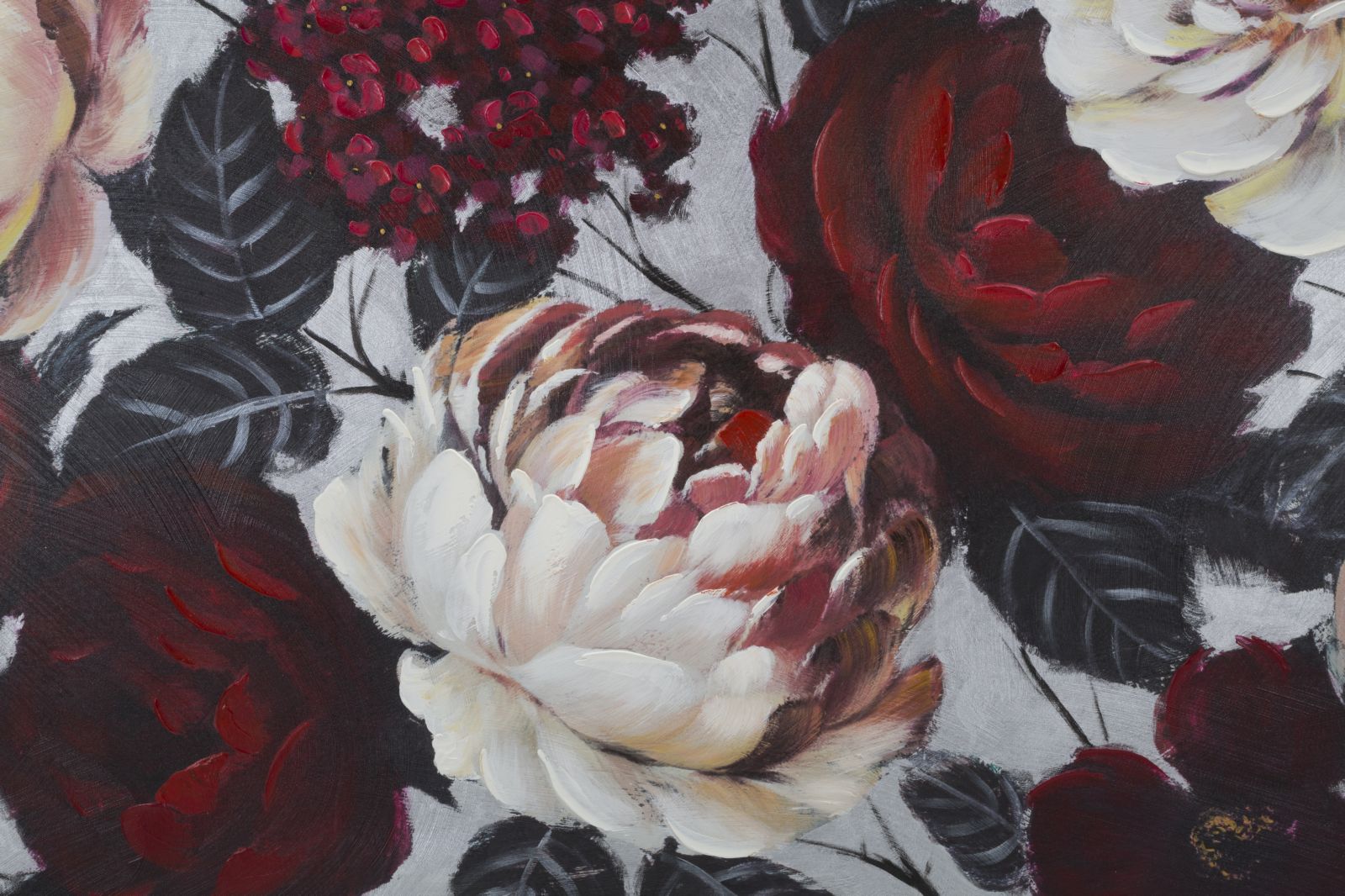 Virágos Falikép Vörös és Fehér Peóniákkal – Vászonkép 150×76 cm Falikép Mauro Ferretti