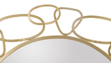 CHAIN GOLD arany keretes fali tükör Ø 84X2 cm Fali tükör Mauro Ferretti