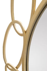 CHAIN GOLD arany keretes fali tükör Ø 84X2 cm Fali tükör Mauro Ferretti