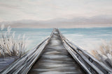 Tengerparti Stég Falikép – Modern Vászonkép 120×80 cm Falikép Mauro Ferretti