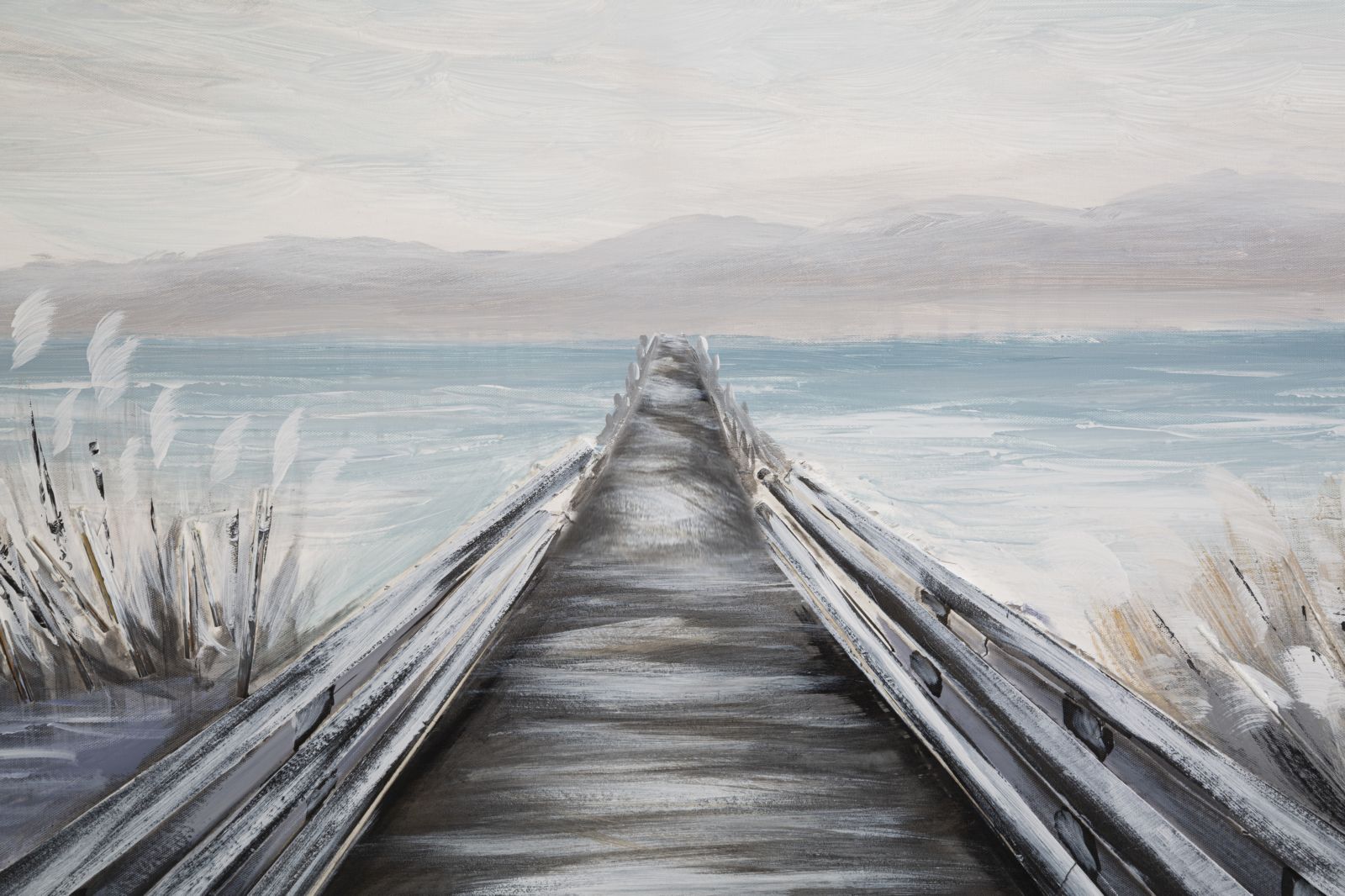 Tengerparti Stég Falikép – Modern Vászonkép 120×80 cm Falikép Mauro Ferretti