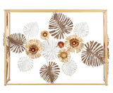 Design arany konzolasztal virágos 113X40X80 cm tükrös Konzolasztal Mauro Ferretti