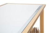Design arany konzolasztal virágos 113X40X80 cm tükrös Konzolasztal Mauro Ferretti
