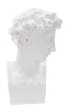 Klasszikus férfi mellszobor fehér 20X17,5X30 cm Dekorációs figura Mauro Ferretti
