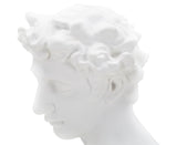 Klasszikus férfi mellszobor fehér 20X17,5X30 cm Dekorációs figura Mauro Ferretti