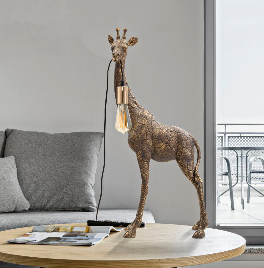 Savanna zsiráf design asztali lámpa 80 cm Mauro Ferretti