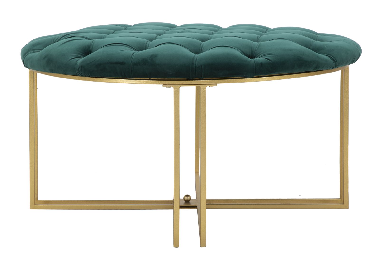 VERDE arany és zöld színű modern kerek ülőpad Ülőpad Mauro Ferretti