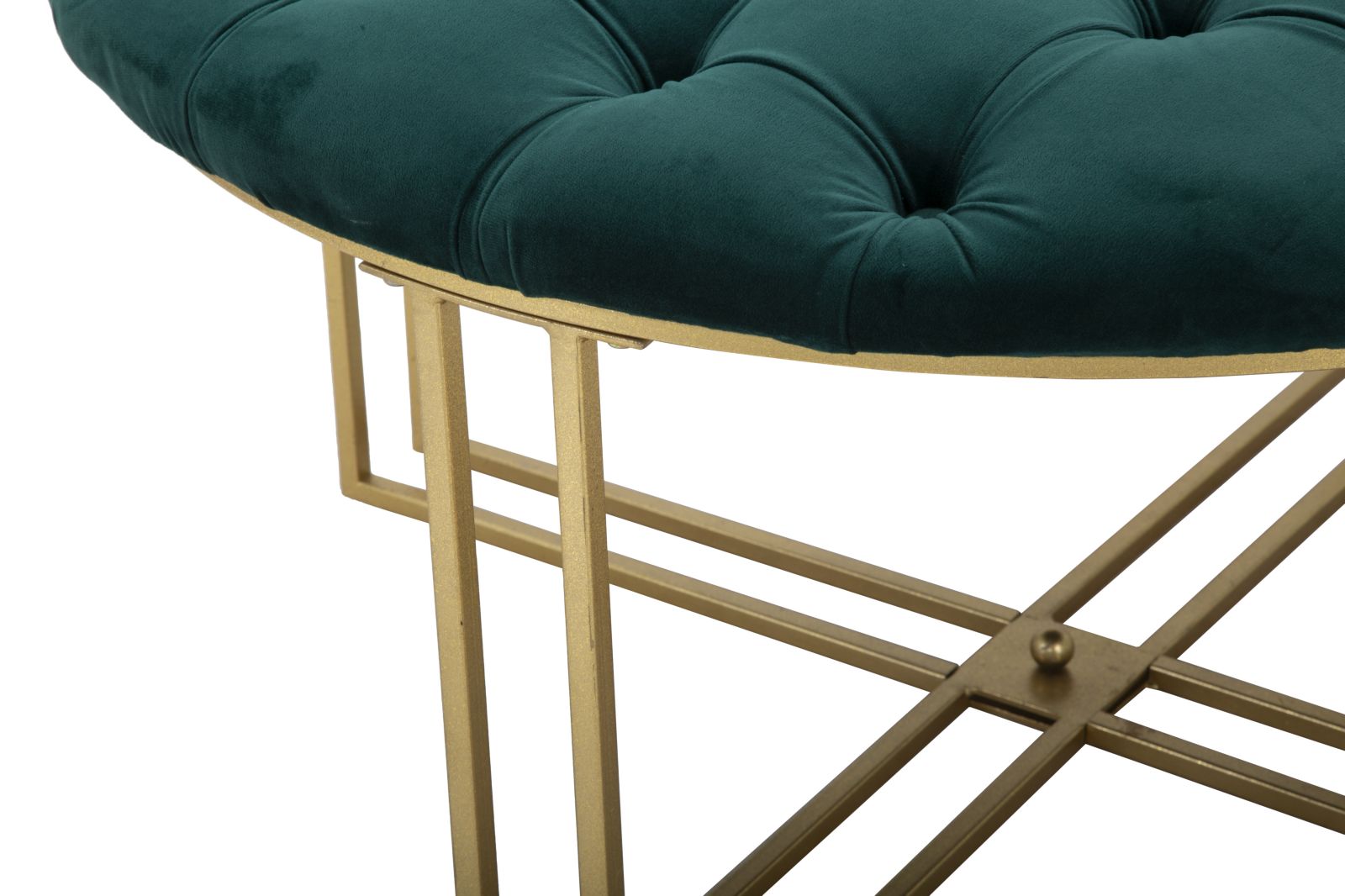 VERDE arany és zöld színű modern kerek ülőpad Ülőpad Mauro Ferretti