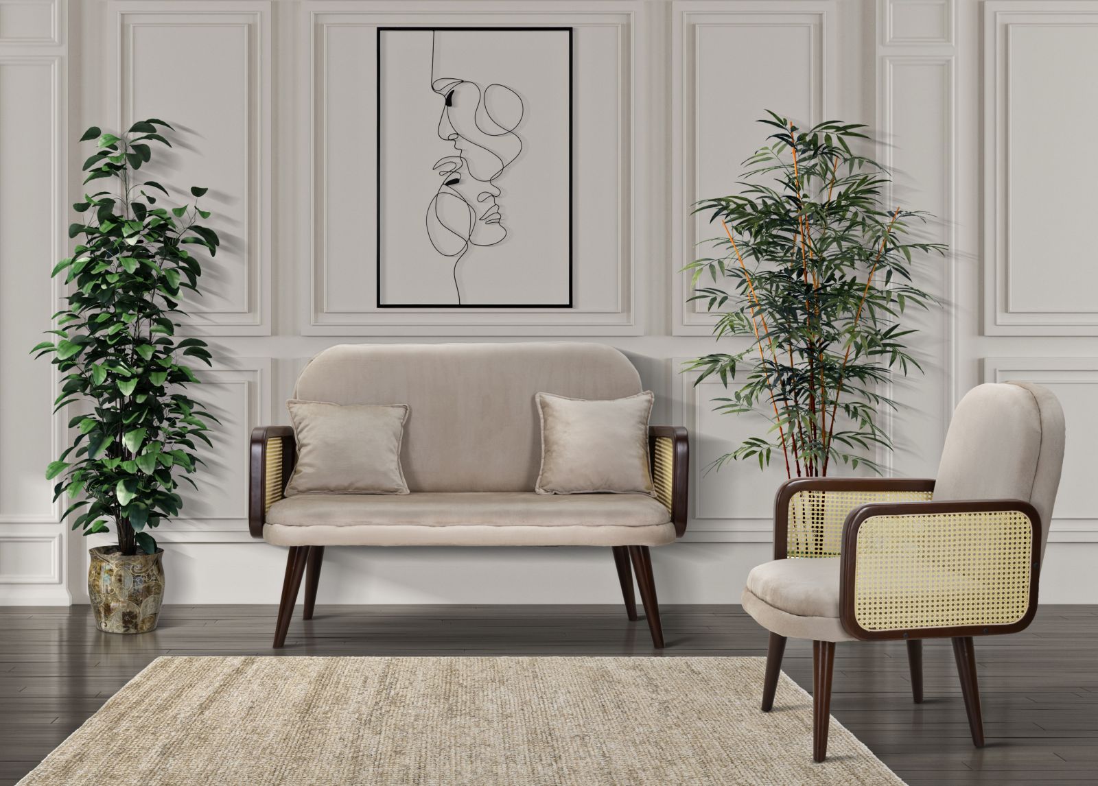 Modern Kanapé AUSTRIA 131X80X93 cm Kanapé Mauro Ferretti