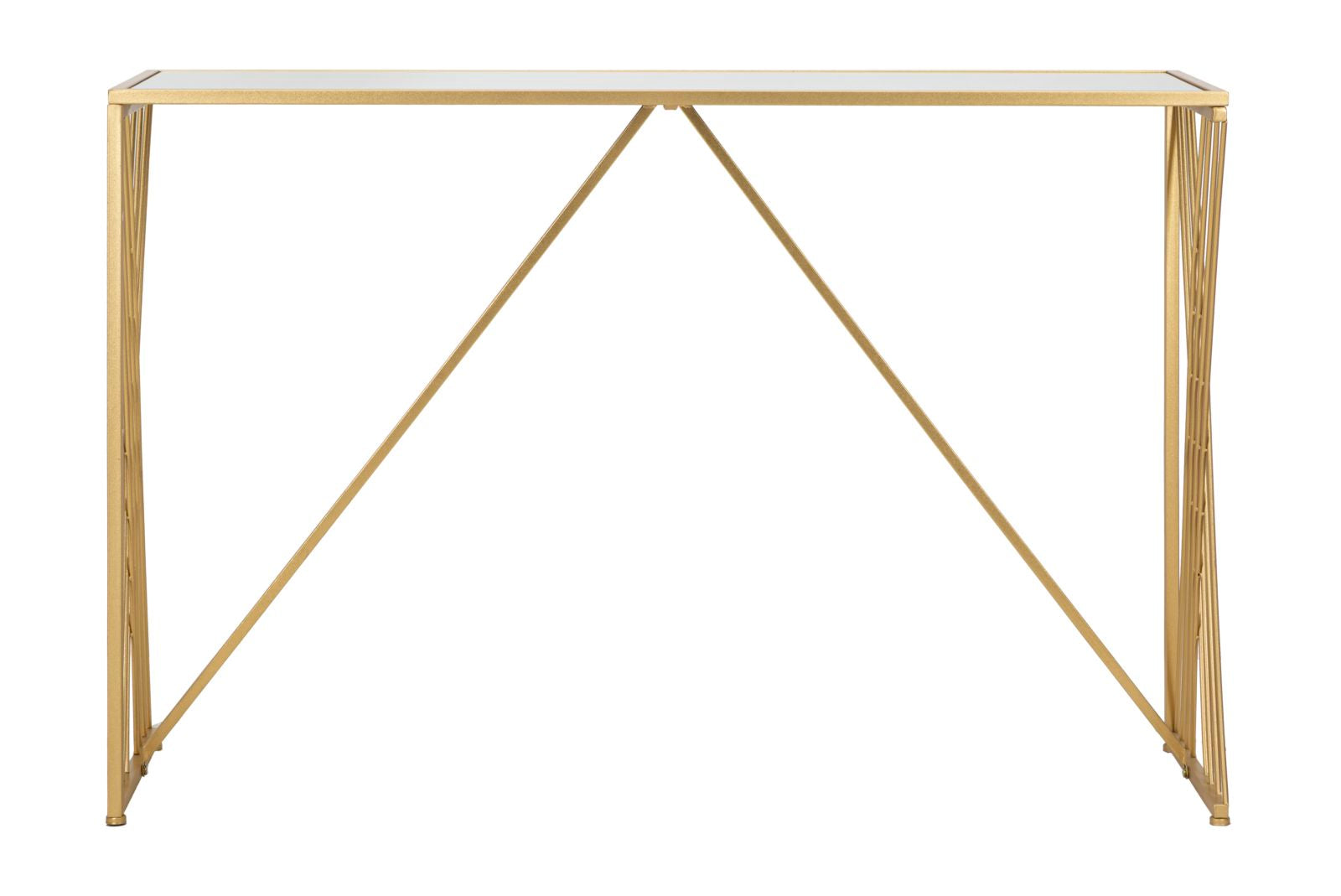 Aurora design arany konzolasztal 120X40X80 cm tükrös Konzolasztal Mauro Ferretti