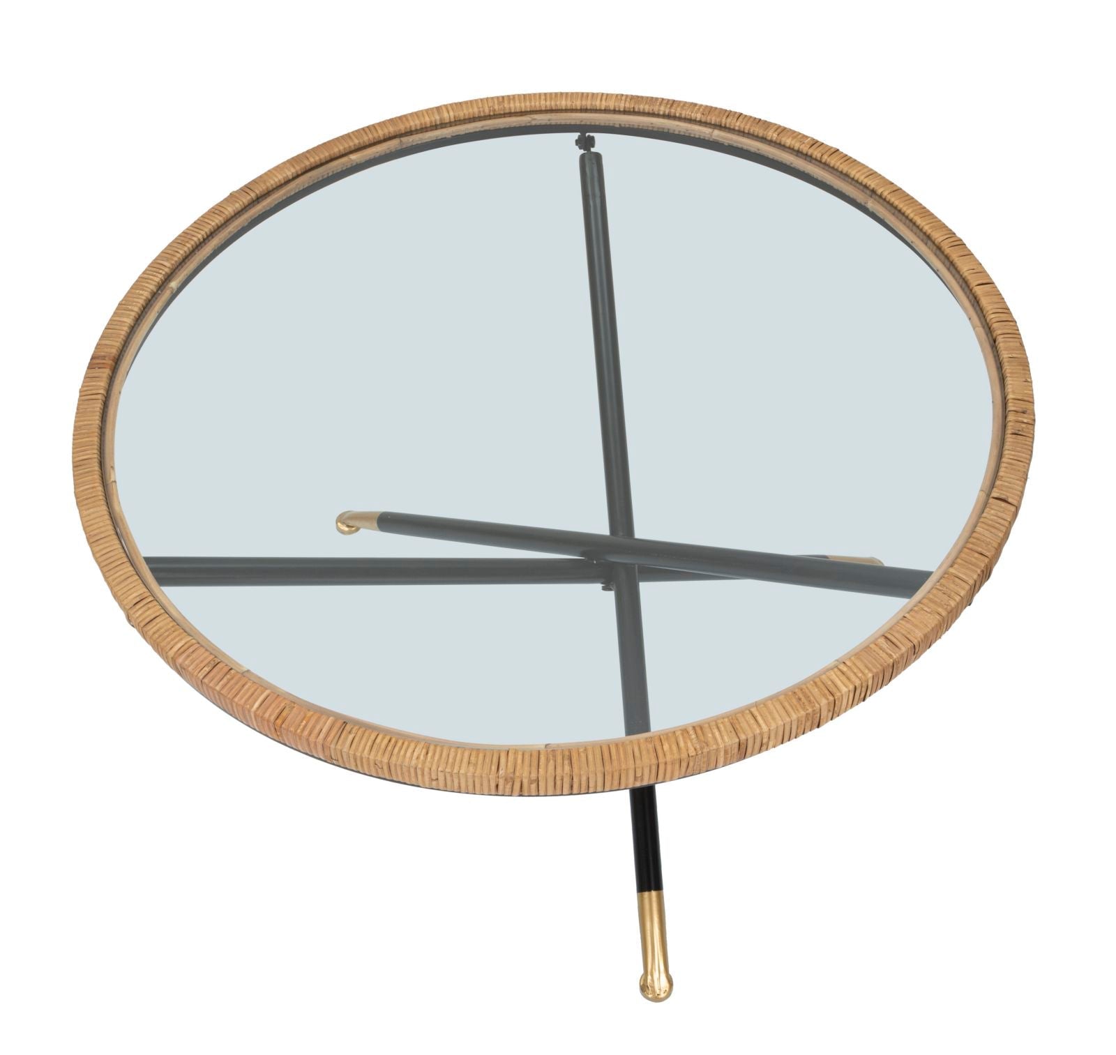 Modern dohányzóasztal Palette – barna fekete Dohányzóasztal Mauro Ferretti
