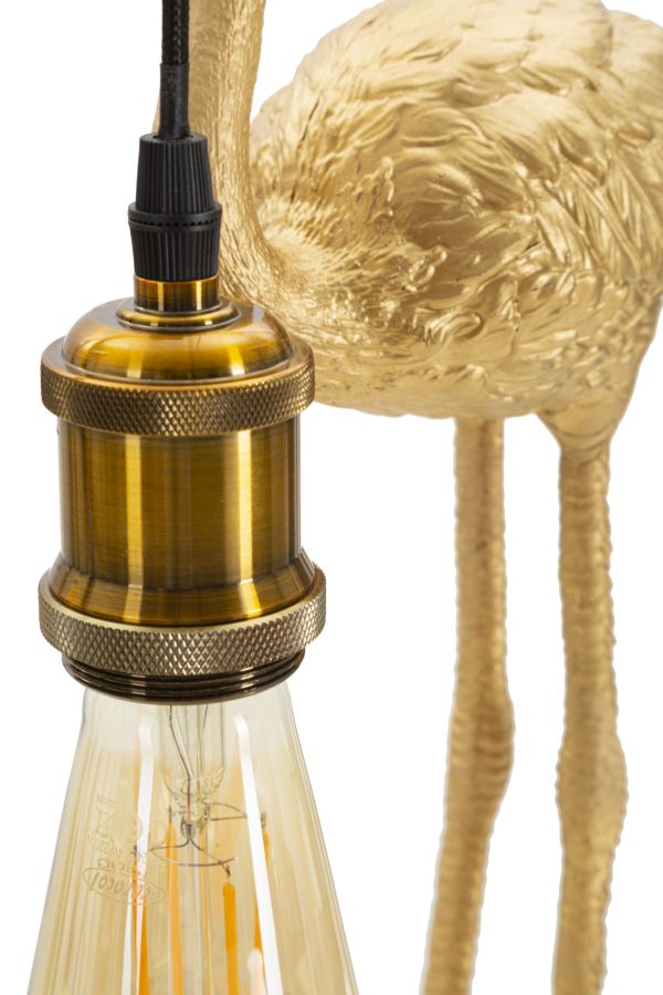 Golden Flamingo asztali lámpa – arany dekor 39 cm Mauro Ferretti