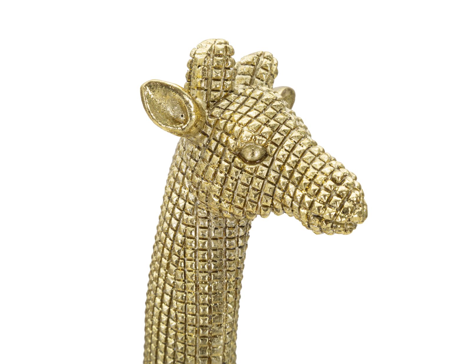 Elegáns arany zsiráf mondern dekoráció 19,8X8X40 cm Dekorációs figura Mauro Ferretti