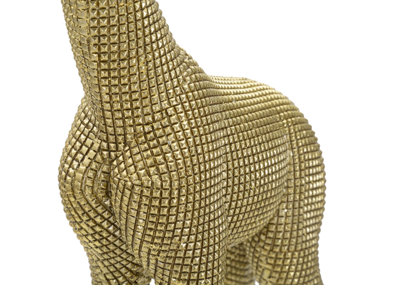 Elegáns arany zsiráf mondern dekoráció 19,8X8X40 cm Dekorációs figura Mauro Ferretti