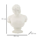 Görög stílusú fehér büszt dekoráció Dekorációs figura Mauro Ferretti