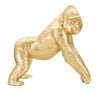 Arany gorilla szobor dekoráció 24,3X13,9X22,8 cm Dekorációs figura Mauro Ferretti
