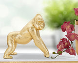 Arany gorilla szobor dekoráció 24,3X13,9X22,8 cm Dekorációs figura Mauro Ferretti
