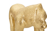 Arany gorilla szobor lépő pozícióban 29,7X11,5X21,8 modern dekoráció Dekorációs figura Mauro Ferretti