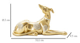 Arany fekvő agár szobor strassz díszítéssel 32,2X9,5X18,3 cm Dekorációs figura Mauro Ferretti
