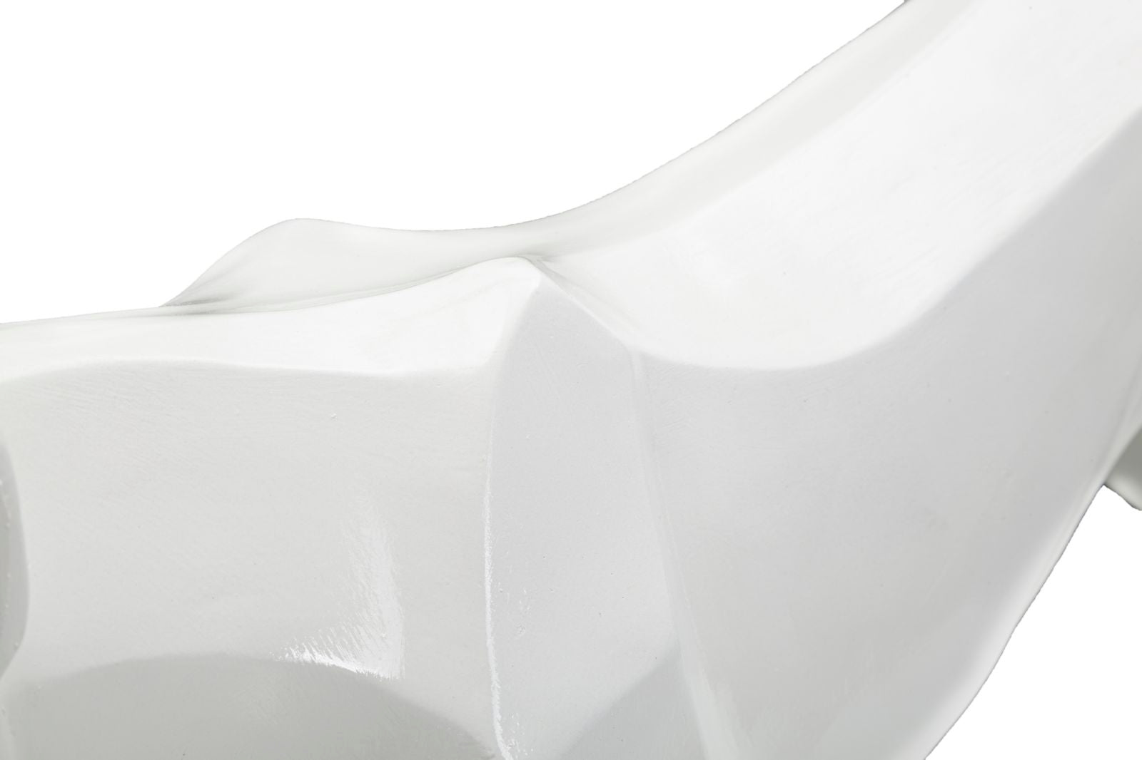Fehér párduc szobor modern stílusban 70X18X32,5 cm Dekorációs figura Mauro Ferretti