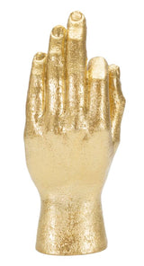 Arany kéz szobor – OK jel 10X7X22,5 cm Dekorációs figura Mauro Ferretti