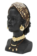 African Princess – női afrikai szobor 19X18,5X30 cm Dekorációs figura Mauro Ferretti