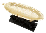 Monkey Leaf Bowl – arany leveles tál tartó majmokkal 43X15,7X20 cm Dekorációs figura Mauro Ferretti