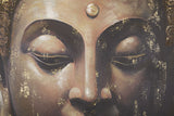 Arany Buddha Falikép Sötét Háttérrel – Vászonkép 100×100 cm Falikép Mauro Ferretti