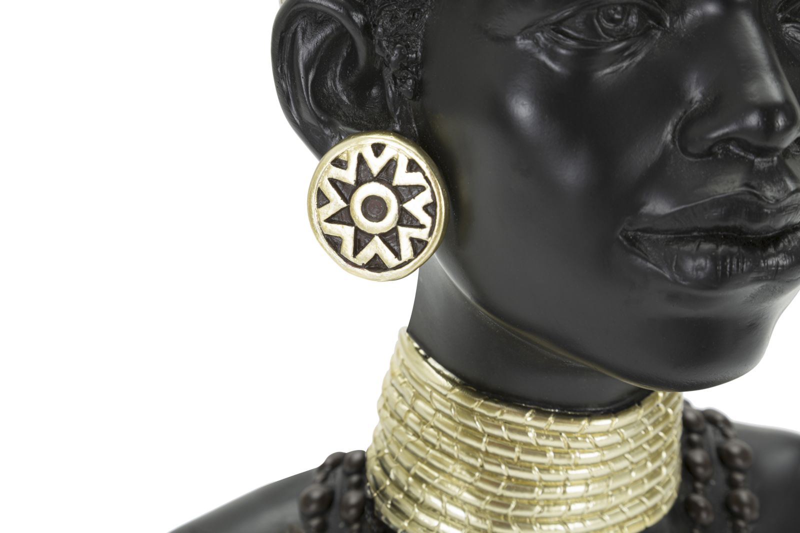 Golden Tribe – afrikai nő szobor 23X19X38,5 cm Dekorációs figura Mauro Ferretti
