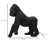 Jungle King – fekete gorilla dekoráció 35X21,5X37,5 cm Dekorációs figura Mauro Ferretti
