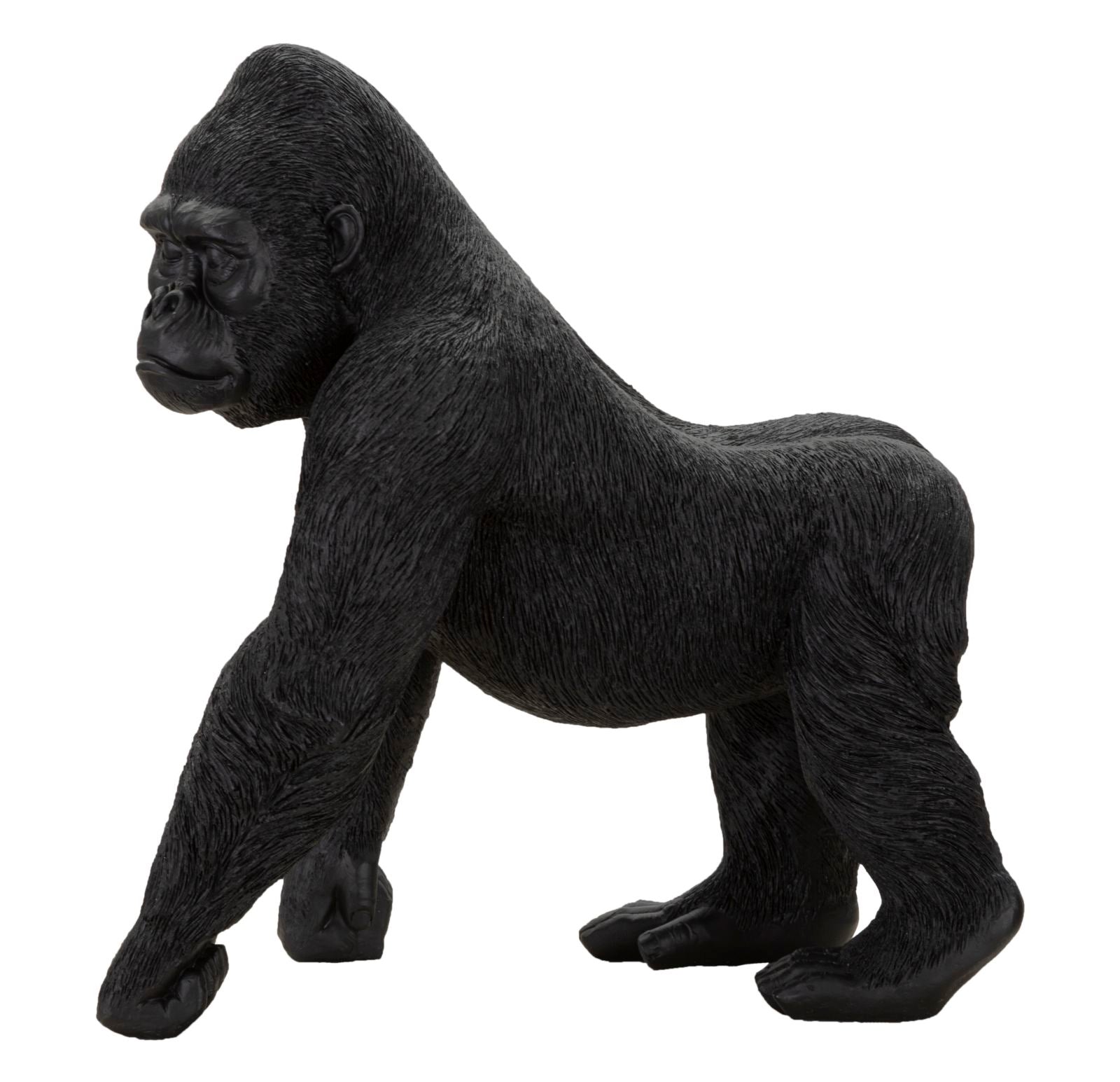 Jungle King – fekete gorilla dekoráció 35X21,5X37,5 cm Dekorációs figura Mauro Ferretti