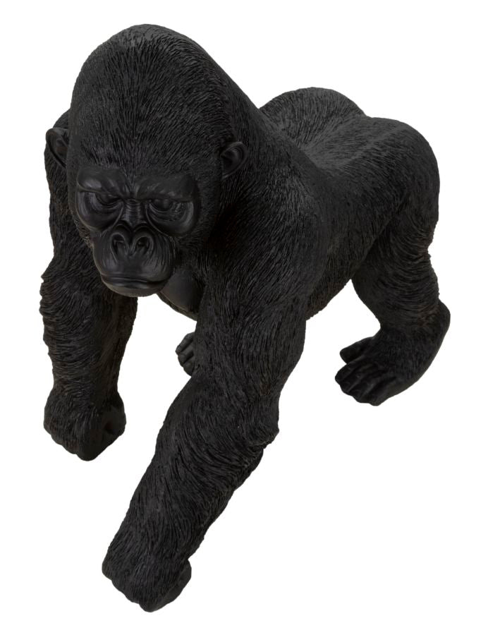 Jungle King – fekete gorilla dekoráció 35X21,5X37,5 cm Dekorációs figura Mauro Ferretti